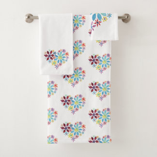 Herz der Blume Badhandtuch Set