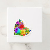 Herz der Blume: Ein farbenprächtiges Blumendesign Geschenkanhänger (Beispiel)