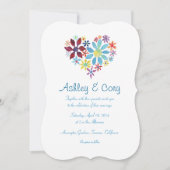 Herz der Blume Einladung (Vorderseite)