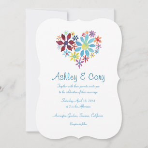 Herz der Blume Einladung