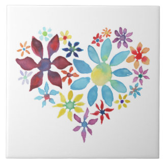 Herz der Blume Fliese