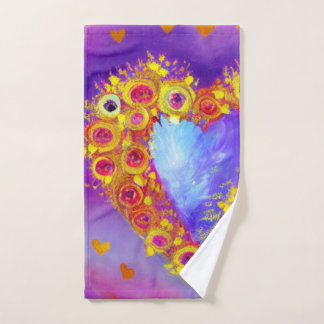 Herz der Blume Handtuch
