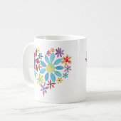 Herz der Blume Kaffee Tasse (Vorderseite Links)