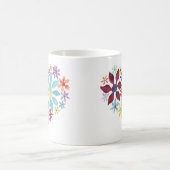 Herz der Blume Kaffee Tasse (Mittel)