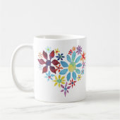 Herz der Blume Kaffee Tasse (Links)