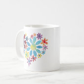 Herz der Blume Kaffeetasse (Vorderseite Links)