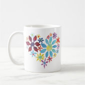 Herz der Blume Kaffeetasse (Links)