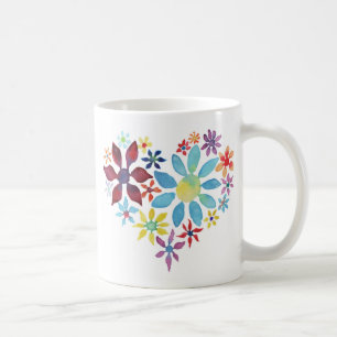 Herz der Blume Kaffeetasse