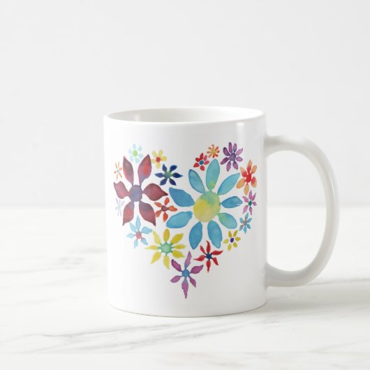 Herz der Blume Kaffeetasse (Rechts)