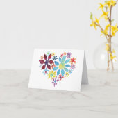 Herz der Blume Karte (Gelbe Blume)