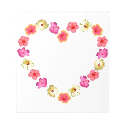 Herz der Blume Notizblock (Vorderseite)