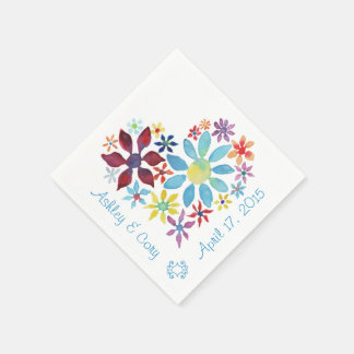 Herz der Blume Serviette