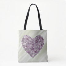 Herz der Blumen-Tasche