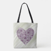 Herz der Blumen-Tasche Tasche (Rückseite)