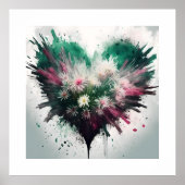 Herz der Blüten Poster (Vorne)