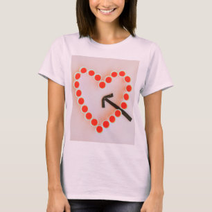 Herz der Brille Damen T-Shirt