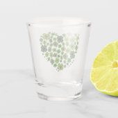 Herz der Clovers Schnapsglas (Rückseite)