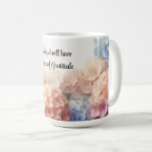 Herz der Dankbarkeit Hydrangeen Kaffeetasse (VorderseiteRechts)