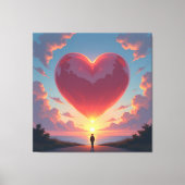 Herz der Emotionen Leinwanddruck (Vorderseite)