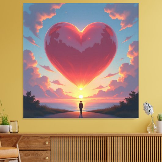 Herz der Emotionen Leinwanddruck (Insitu (Wohnzimmer))