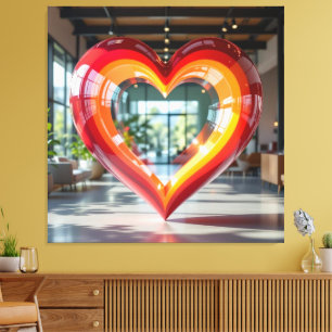 Herz der Emotionen Leinwanddruck