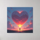 Herz der Emotionen Leinwanddruck (Vorderseite)