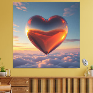 Herz der Emotionen Leinwanddruck