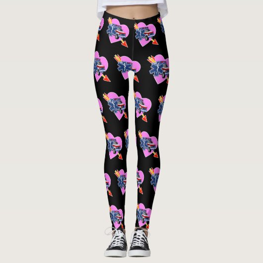 Herz der EMS-Notfallversorgung    Leggings (Vorderseite)