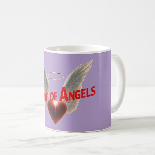 Herz der Engel! Tasse (VorderseiteRechts)