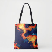 Herz der Flammen Feuer & Himmel Tasche (Vorderseite)