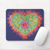 Herz der Flammen Mousepad (Mit Mouse)