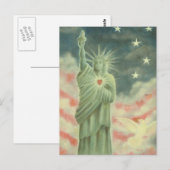 Herz der Freiheit Postkarte (Vorne/Hinten)