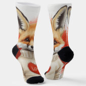 Herz der Füchsin Socken (Gewinkelt)