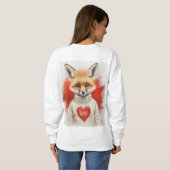 Herz der Füchsin Sweatshirt (Schwarz voll)
