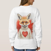 Herz der Füchsin Sweatshirt (Rückseite)