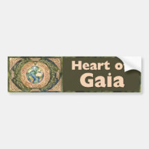Herz der Gaia - Keltischer Baum des Lebens Aufkleb