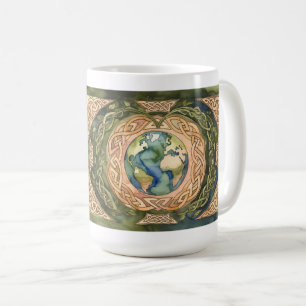Herz der Gaia - Keltischer Baum des Lebens Becher Kaffeetasse