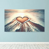 "Herz der Gnade" Leinwanddruck (Insitu (Holzboden))