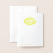 Herz der Gold Foil Kitty Card Folienkarte (Rückseite mit Umschlag)