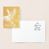 Herz der Gold Foil Kitty Card Folienkarte (Anzeige)