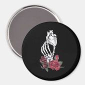 Herz der Handklassik des Skeletts Magnet (Vorderseite/Rückseite)