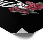 Herz der Handklassik des Skeletts Poster (Ecke)