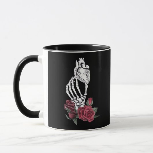 Herz der Handklassik des Skeletts Tasse (Links)