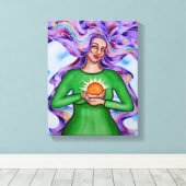 Herz der Heilung 3 von Rita Loyd Leinwanddruck (Insitu (Holzboden))