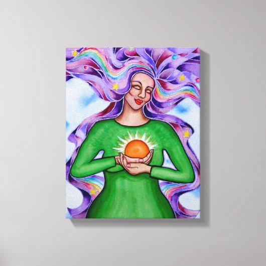 Herz der Heilung 3 von Rita Loyd Leinwanddruck (Vorderseite)