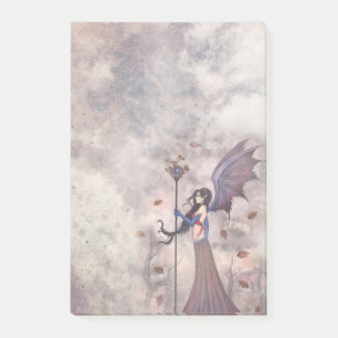 Herz der Herbst Fee Vampir Gothic Art Post-it Klebezettel