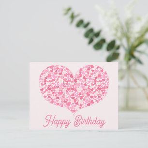 Herz der Herzen Alles Gute zum Geburtstag Postka Postkarte