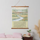 Herz der Highlands Wandteppich Mit Holzrahmen (Schlafzimmer)