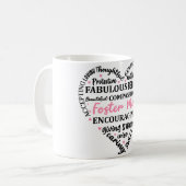 Herz der Inspirationsmutter/Mama Kaffeetasse (Vorderseite Links)
