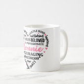 Herz der Inspirationsmutter/Nonnie Kaffeetasse (VorderseiteRechts)